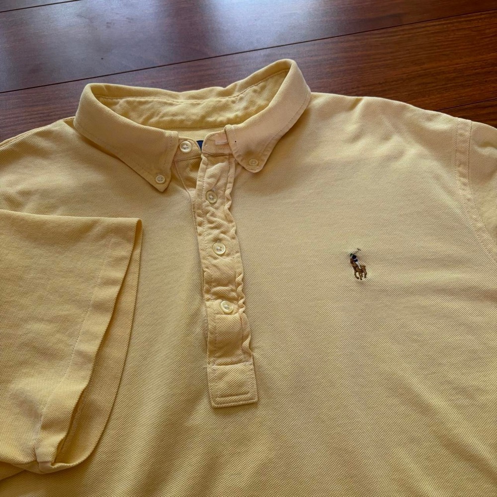Ralph Lauren Knit Oxford XXL Polo Single Stitch Old Money Luxury Shirt